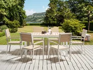 Set da pranzo da giardino 6 posti COMO Beige_884177