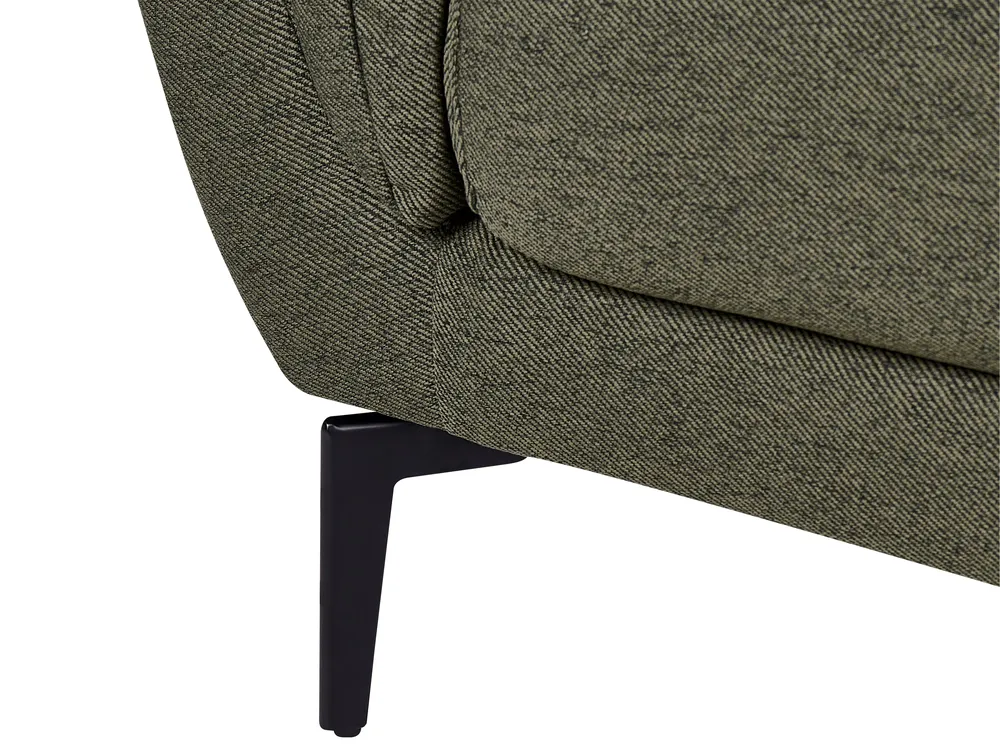 Sofa 3 Seater KANSSELI Fabric Dark Green_951067