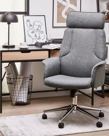 Swivel Office Chair Grey PILOT