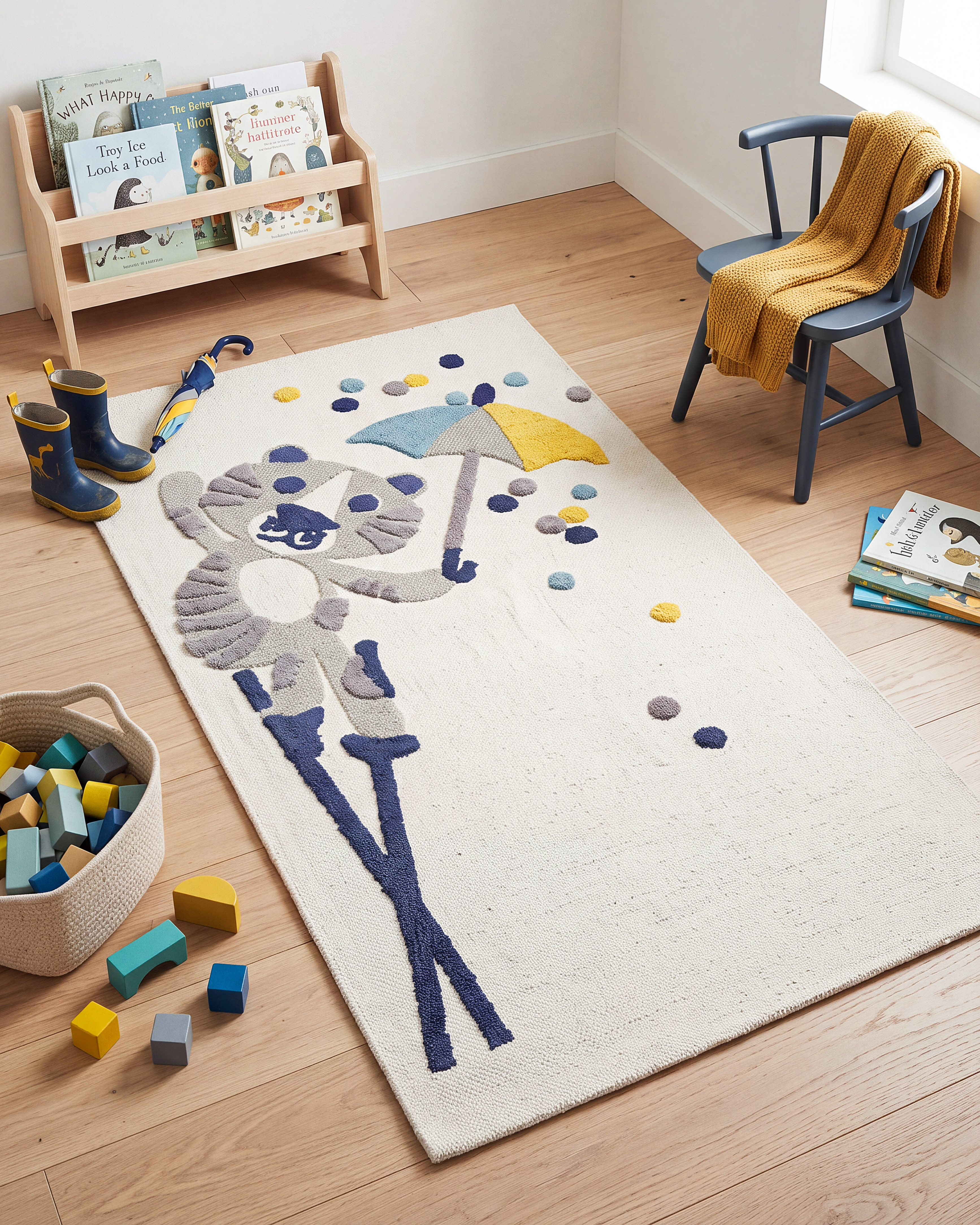 Kinderteppich SINGKIL Bunt 80 x 150 cm Baumwolle