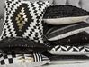 Set of 2 Cotton Cushions Geometric Pattern 45 x 45 Black and White DALIA_853711