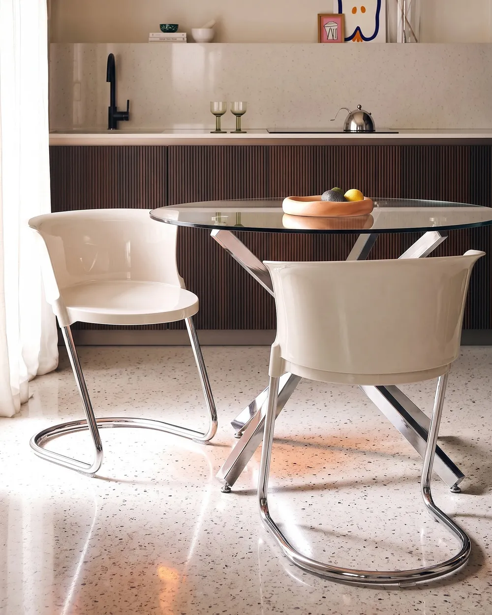 Set of 2 Dining Chairs OSHKOSH Off-White