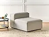 1-Seat Section ARDAL Fabric Light Grey