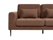 Corner Sofa 3 Seater FLAM Boucle Brown Left Hand_1034356