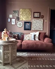 Sofa 3 Seater MATILA Fabric Golden Brown_1038766