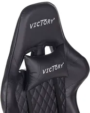 Sedia da gaming VICTORY Pelle sintetica Nero_852094