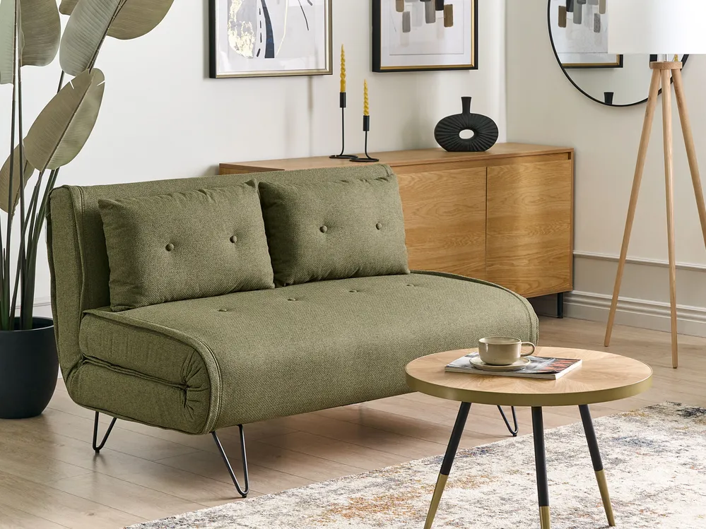 Sofa rozkładana dla 2 osób VESTFOLD Oliwkowy