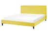 Bed Velvet FITOU 160 x 200 cm (EU King Size) Yellow