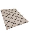 Tappeto rettangolare in tessuto beige/nero 160x230cm ADALAR_747541