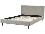 Lit avec sommier Tissu FITOU 140 x 200 cm Gris clair_875860