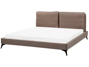 Bed Boucle MELLE 180 x 200 cm (EU Super King) Brown_965715