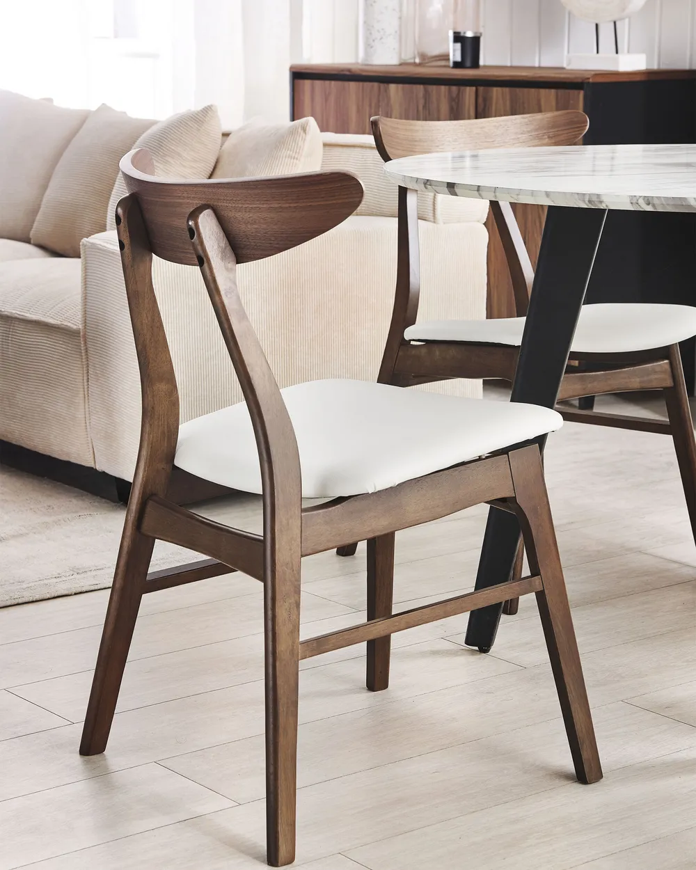 Lot de 2 chaises de salle à manger UTICA Vert clair Lot de 2 chaises de salle à manger UTICA Vert clair