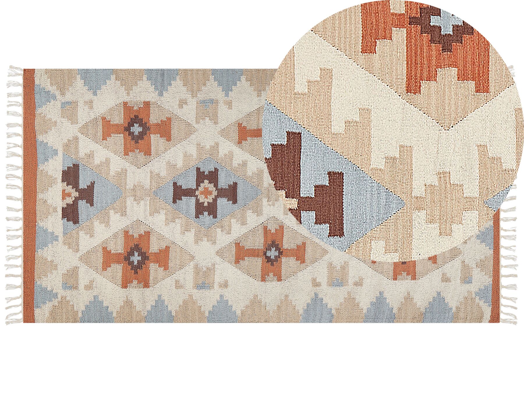 Tapis kilim en coton 80 x 150 cm multicolore DILIJAN_869150