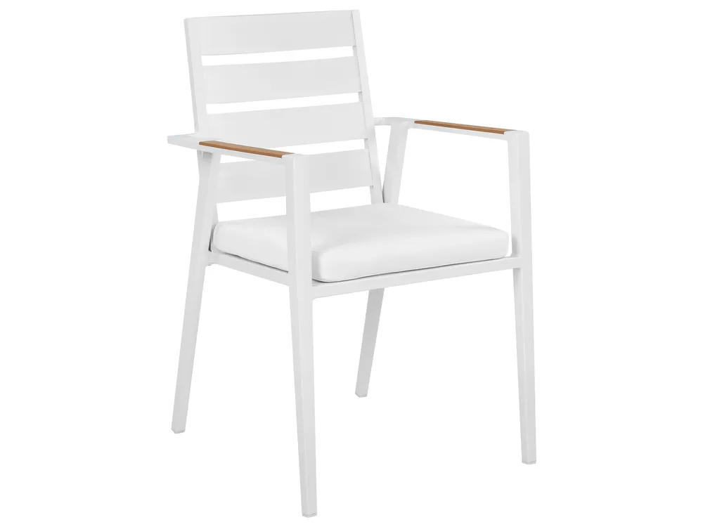 Garden Dining Set 6 Seater VALCANETTO/TAVIANO Metal White_922613