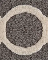 Rug ZILE Grey 140 x 200 cm Wool_674653