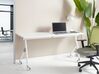 Schreibtisch weiß 160 x 60 cm klappbar mit Rollen BENDI_922320
