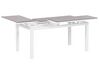 Ensemble de jardin 5 places en aluminium blanc et beige sable MESSINA_932087