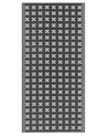 Vloerkleed polypropyleen zwart 90 x 180 cm ROHTAK_766403