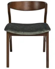 Set di 2 sedie da pranzo MAROA Legno Verde scuro/Marrone_1055100