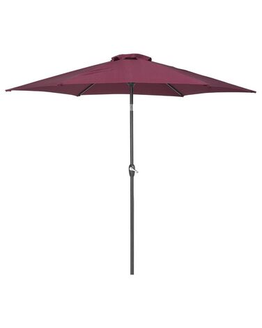 Parasol de jardin rouge bordeaux ⌀ 270 cm VARESE