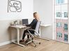 Electric Adjustable Right Corner Desk 160 x 59 cm White DESTINES _927756