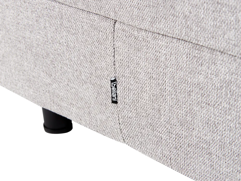 Adjustable Bed Fabric DUKE 160 x 200 cm (EU King Size) Light Grey_973590