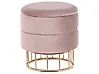 Storage Pouffe ELGIN Velvet Taupe