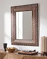 Wall Mirror DEHRADUN 69 cm 90 cm Metal Copper