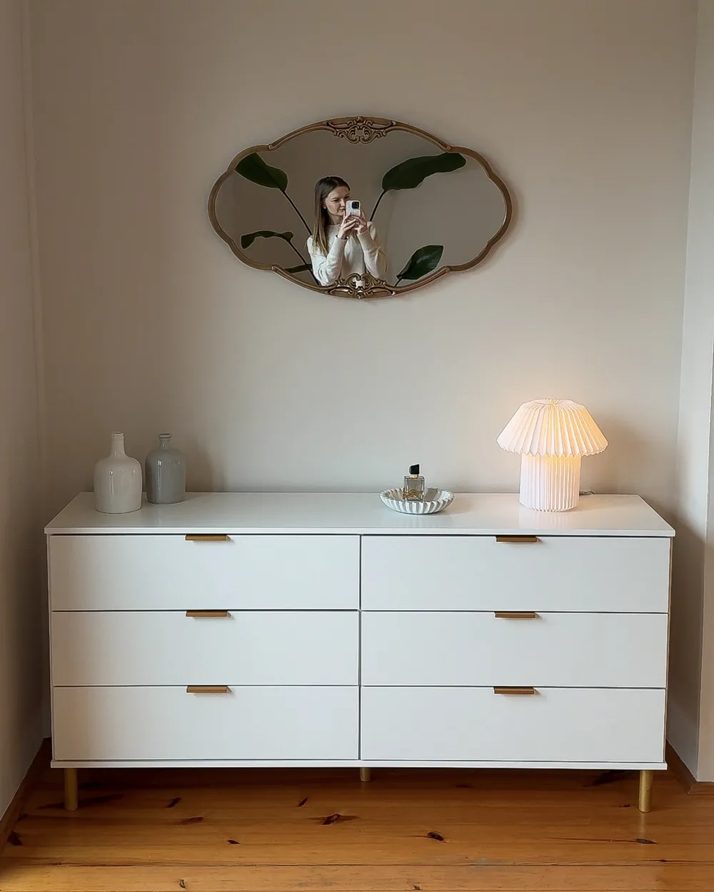 Lustro ścienne EPANNES 49 cm 84 cm Złoty_1048052