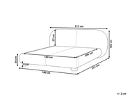 Bed Boucle BAYEL 160 x 200 cm (EU King Size) Taupe_1056373