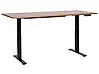 Escritorio de altura regulable eléctrico DESTINES 180 cm x 80 cm Marrón/Negro