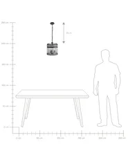 Lampadario CELON Metallo Nero_749100