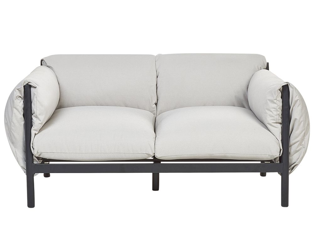 Gartensofa 2-Sitzer ESPERIA Metall Grau