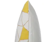 Zestaw 2 poduszek dekoracyjnych CLARKIA 45 x 45 cm Bawełna Żółty Wzór geometryczny_769261