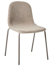 Set of 2 Conference Chairs LOMA Boucle Taupe_989938