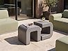 Set of 2 Side Tables MOZIA Taupe