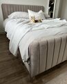 Velvet EU Super King Size Bed Taupe LUNAN_933137