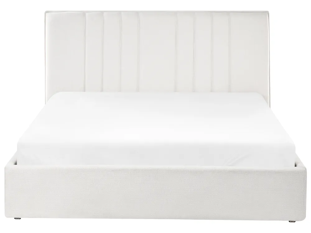 Ottoman Bed TARASCON Fabric Light Beige 140 x 200 cm (EU Double)_1021236