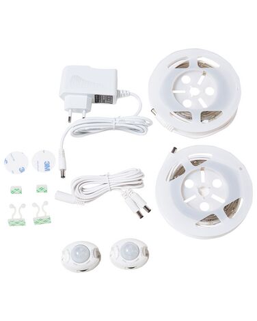 LED Strip Lights with Motion Sensor White 2 x 120 cm