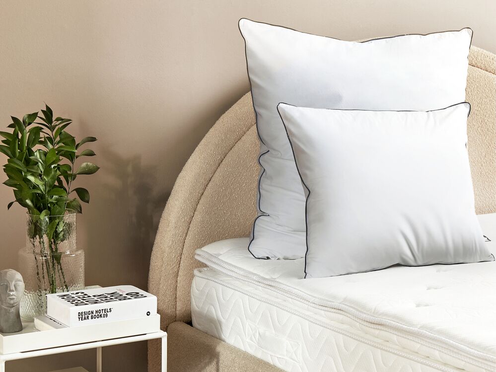 Microfibre Bed High Profile Pillow 50 x 60 cm PELISTER Beliani.no