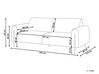 3-personers sofa fløjl hvid ASKIM_918406