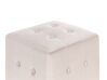 Pouf velluto beige chiaro WISCONSIN_926931