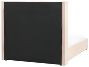 Ottoman Bed LUBBON Velvet Beige 140 x 200 cm (EU Double)_833505