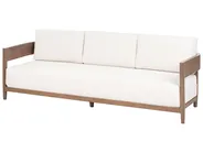 Garden Sofa 3 Seater SAMPIERI Metal Brown_1007017