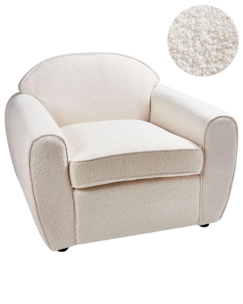 Sessel ELLEDE Bouclé Hellbeige
