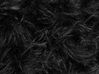 Sgabello peloso in colore nero MANHATTAN_754066