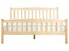 Wooden EU King Size Bed Light Wood GIVERNY_918173