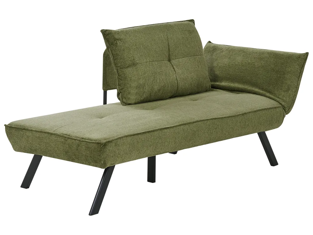 Right-Hand Chaise Longue ROCAMADOUR Fabric Green_1029308