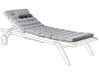 Cuscino per sdraio CESANA PREMIUM 192 x 56 cm Grigio chiaro