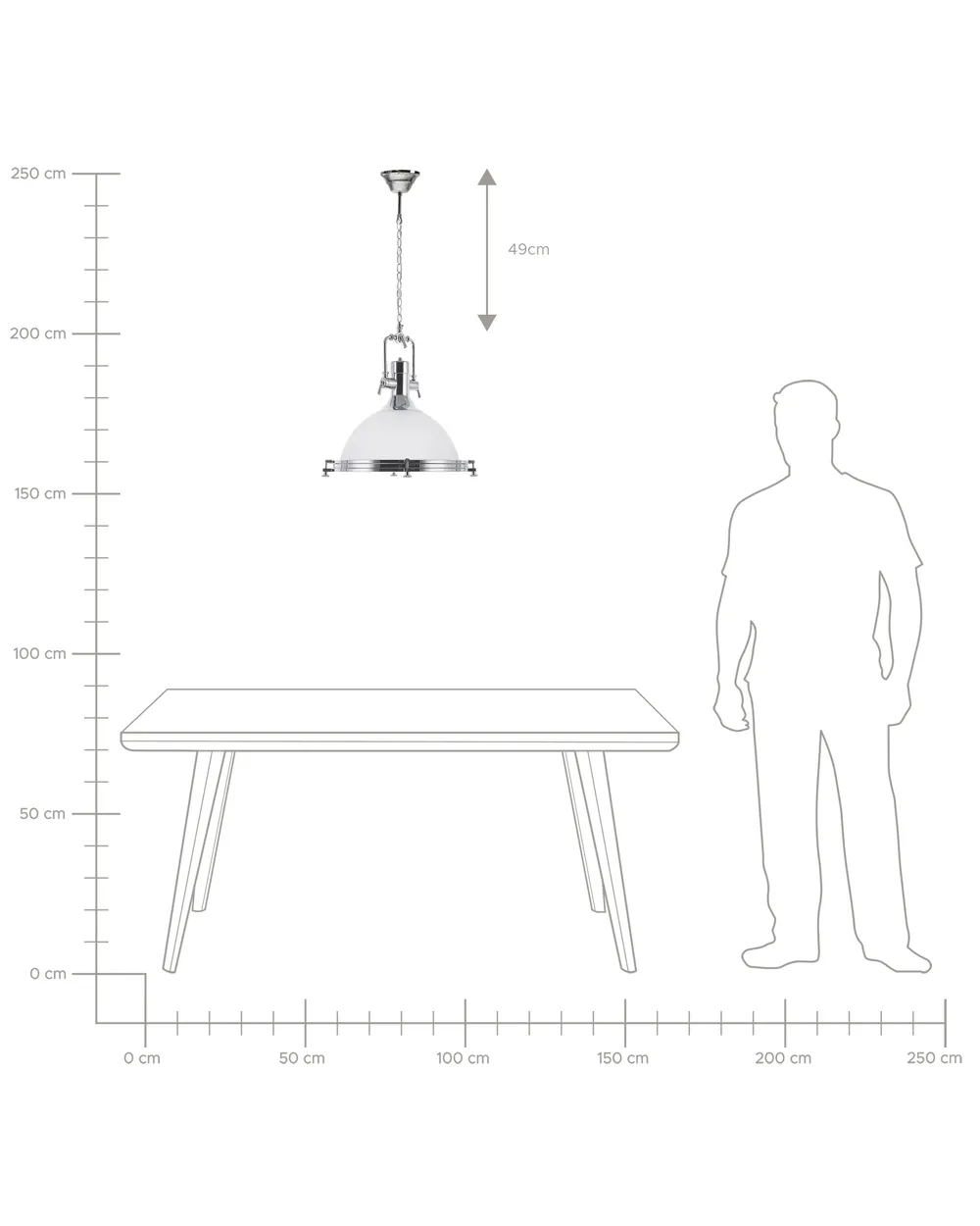 Pendant Lamp EBRON Glass White_712280